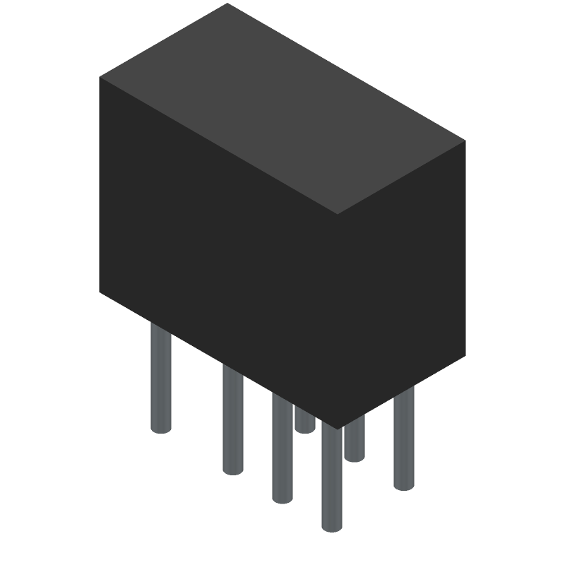 12VDC 1A DPDT Signal Relay THT