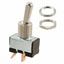 Toggle Switch, SPST, On-off, Latched, Quick Connect Terminal, Bat Type Actuator, Panel Mount-threaded