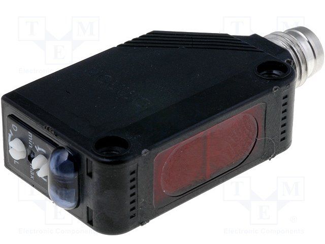 PNP Diffuse Photoelectric Sensor, 100mm, 12-24VDC, 1ms, IP67/IP69K