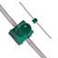 Green LED Emitter, 569nm, 0.6mcd, 10mA, 90° Viewing Angle, Diffused