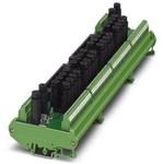 32-channel module with 1-conductor screw connection and a fuse in each signal path (5 x 20 mm). The voltage supply and the 50-pos. system connection are designed redundantly