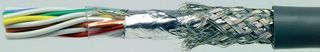 22AWG 10PR Shielded Multi-Pair Cable, 300V, 105°C, PVC
