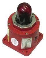 Explosion Proof Xenon BC 125 Series Beacon, Red, Flashing, Base Mount, 100 240 V ac