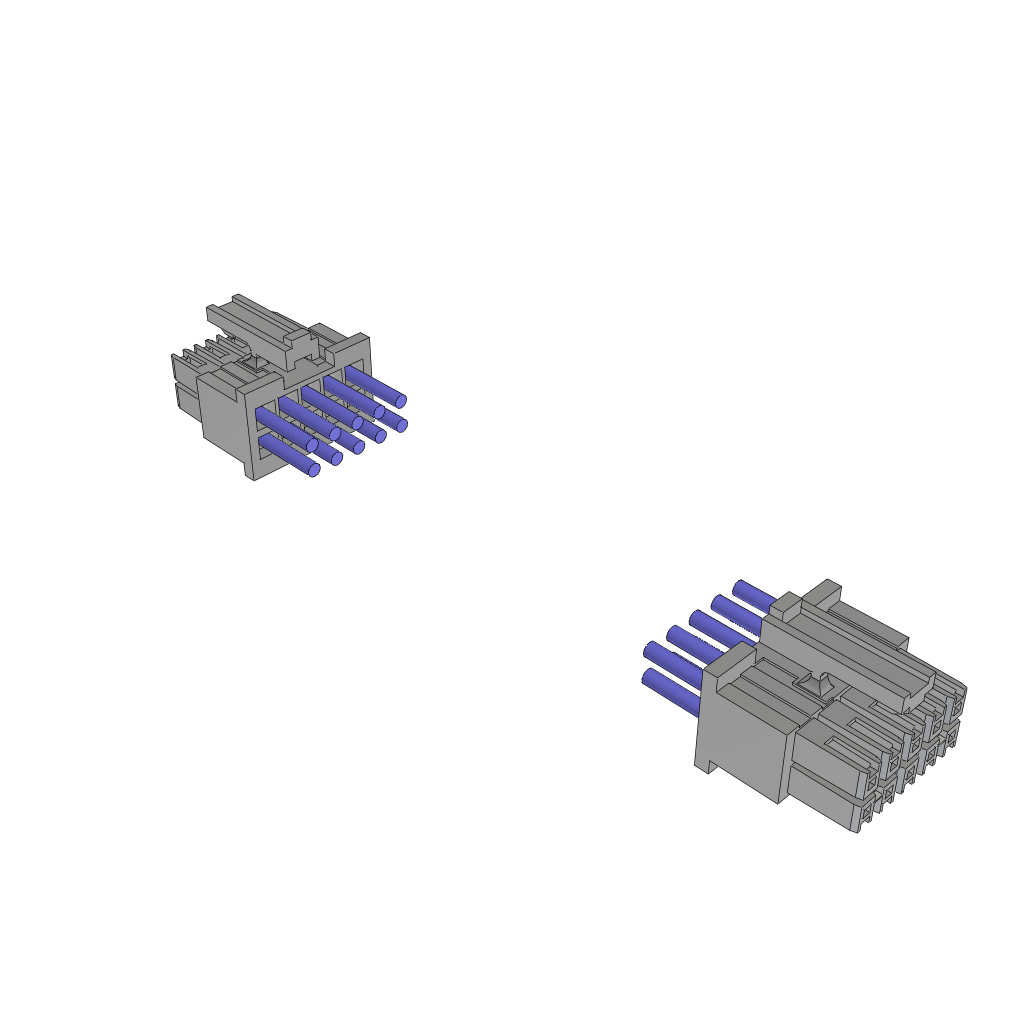 24AWG Power Cable Assembly, SKT-SKT Crimp-Crimp, -10°C to 105°C