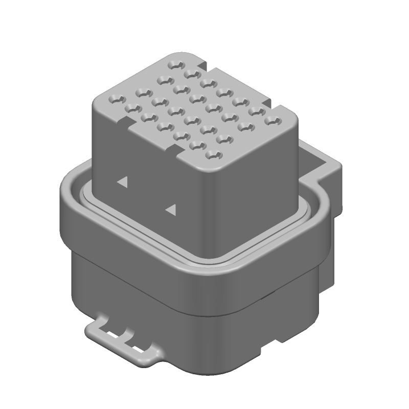 26 Pos Rectangular Connector, Crimp, PBT, 250V, -40 to 125C