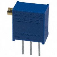 Cermet Trimmer Potentiometer, 2kR, 10%, 0.5W, 25 Turn, Horizontal