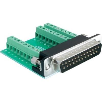 D-SUB pin strip 180 ° Number of pins: 25, 27 Delock 65318 1 pc(s)