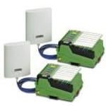 Wireless MUX set, consisting of two modules with 16 digital inputs and outputs and two analog inputs and output search, as well as two PANEL antennas, transmission power 0 dBm, antenna gain 8 dBi