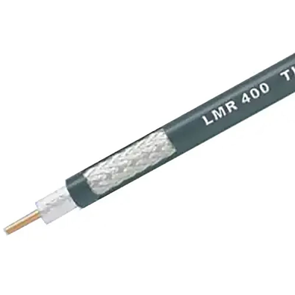 50 Ohm Coaxial Cable | Copper/Aluminum Conductor | PE Jacket | Black