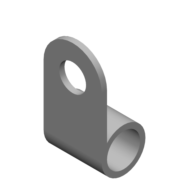 Copper Nickel Ring Terminal, 4/0 AWG, M12 Stud