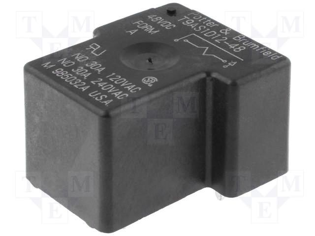 SPST 48VDC Coil 30A 277VAC General Purpose Relay