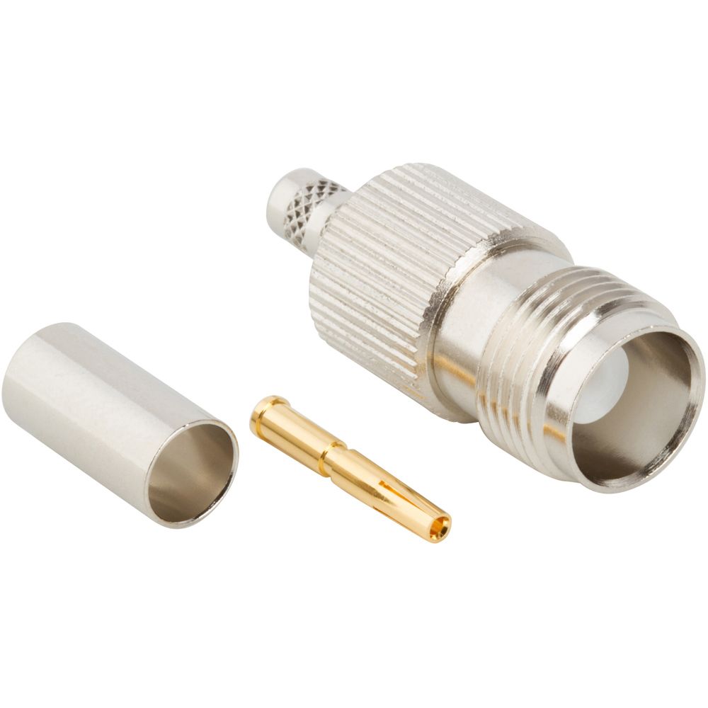 RF TNC Connector, Female, 11GHz, 50R, Crimp, Straight