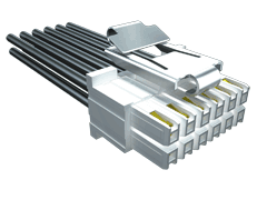 Cable Assembly AC Power 0.609m Power 20 POS SKT Crimp 20AWG