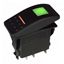 SPDT Rocker Switch 20A 12V LED Illuminated Green/Orange