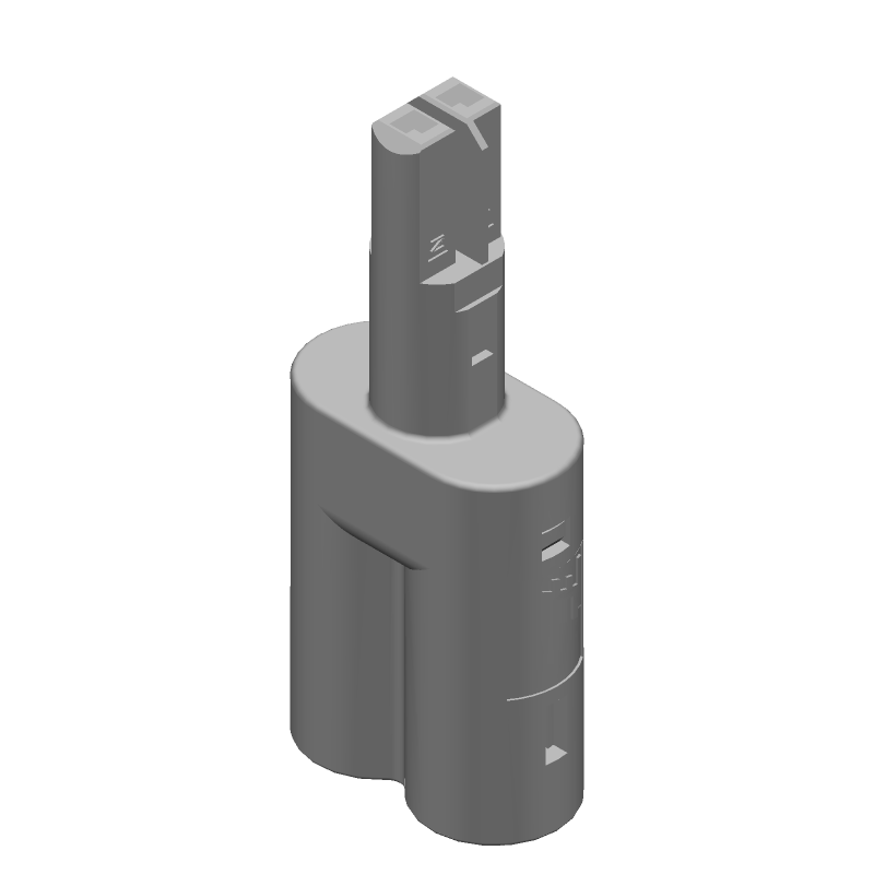 2-Pos Receptacle, 6A, 125V, Straight, Crimp, White