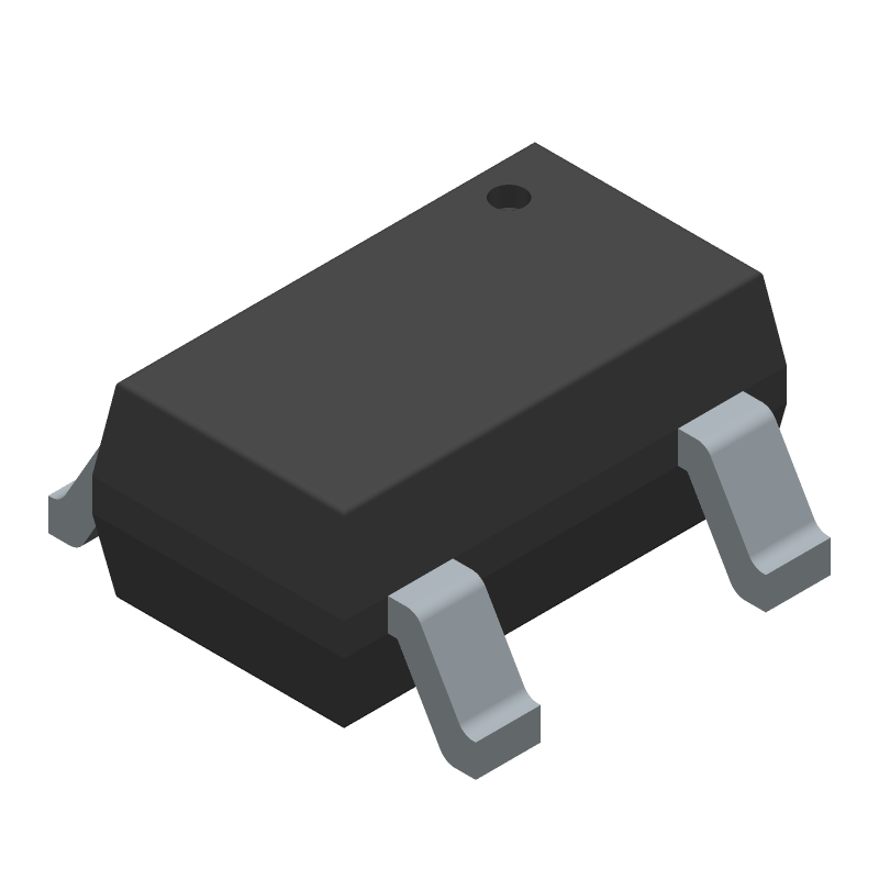Fixed Positive LDO Regulator, 3.3V, 0.2V Dropout, CMOS, PDSO5, ANTIMONY AND HALOGEN FREE, ROHS COMPLIANT, SOT-25, 5 PIN
