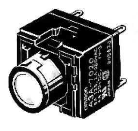 Switch Push Button N.O. SPST Square Button 6A 250VAC 30VDC Momentary Contact PC Pins Panel Mount/Through Hole