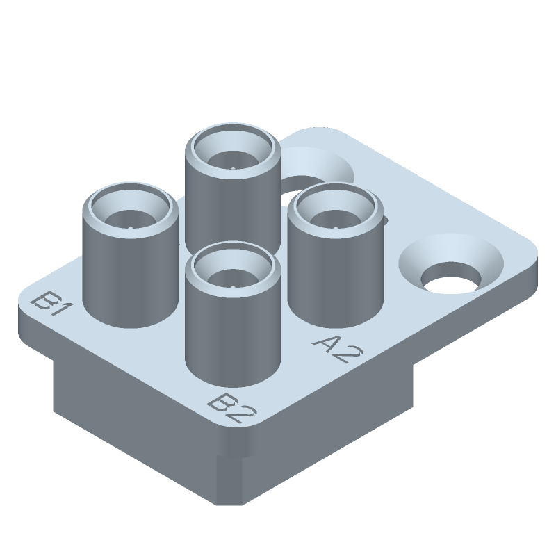 SMPM RF Coaxial Connector, 40GHz, 50 Ohm, Screw Mount