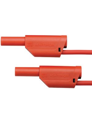 Safety test lead ø 4 mm black 150 cm 2.5 mm² CAT III, VSFK 6000 / 2.5 / 150 / SW, Schützinger