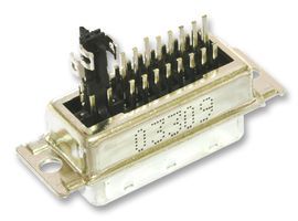 29 Pos Rectangular Connector, Male Plug, Solder, Gold/Tin Plated