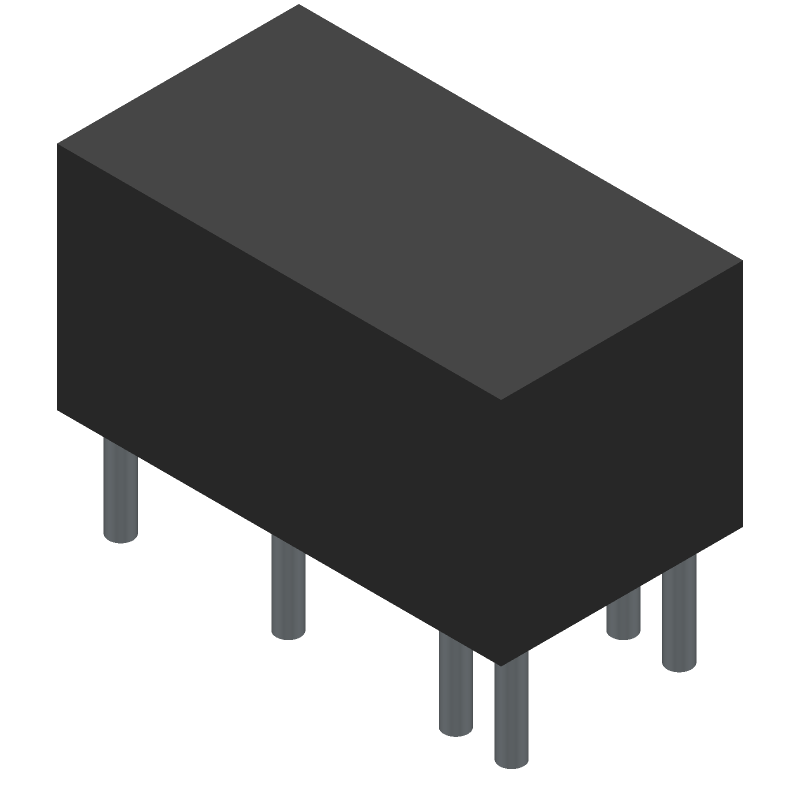 5A 30VDC DPST Latching Relay, 5VDC Coil, DIP
