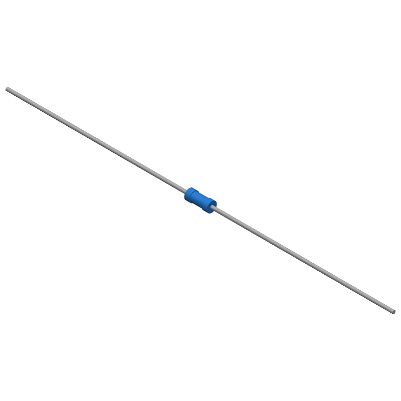 Fixed Resistor, Metal Alloy, 0.4W, 16500ohm, 200V, 1% +/-Tol, 50ppm/Cel, Through Hole Mount, AXIAL LEADED, LEAD FREE