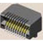 20 Pos 0.8mm RA SMT Socket Connector, Gold Plated Bronze