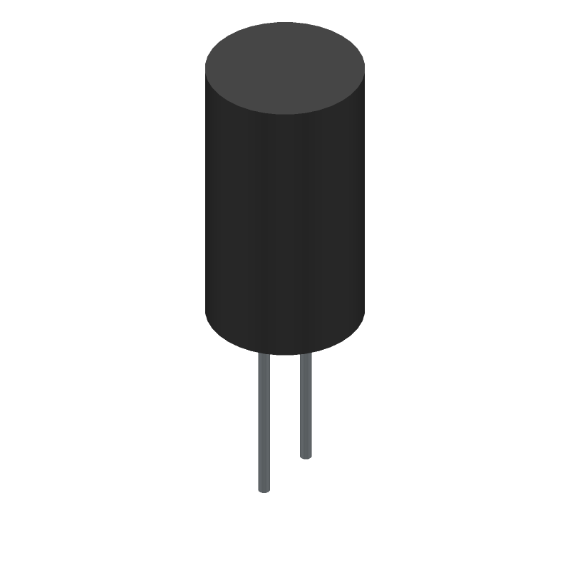 Cap Aluminum Lytic 100uF 16V 20% (6.3 X 11mm) Radial 5mm 175mA 2000h 105°C Ammo