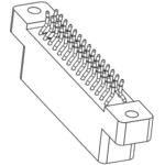 Conn Card Edge F 110 POS 2.54mm Solder ST Thru-Hole