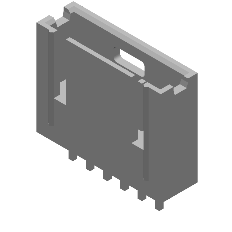 6 POS 2.54mm Straight Shrouded Header HDR, Male, 3A, Gold/Tin/Lead