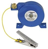 6m Straight ESD Static Grounding Clamp, 15mm Jaw Opening