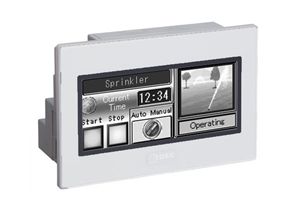 HMI+PLC,  3.7",  Monochrome,  8/4 I/O,  10ARelay Out,  Silver,  FT1A Series SmartAXIS
