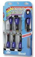 SCREWDRIVER SET, 6PC; Kit Contents: 6 Pieces 3.5mm x 75mm, 4mm x 100mm, 5.5mm x 125mm, PH0, PH1, PH2; SVHC: No SVHC...