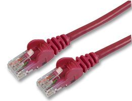 BELKIN   A3L791B03M-REDS   Network Cable, Cat5e, RJ45 Plug, RJ45 Plug, 9.84 ft, 3 m, Red