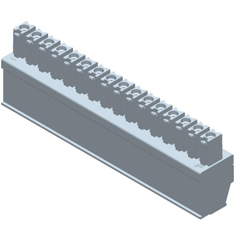 16 Pos Terminal Block, 3.81mm Pitch, 11A, 300V, Cable Mount
