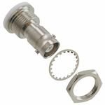 RF SHV Female Connector, Brass/Nickel/Silver, PTFE, Bulkhead, 500MHz