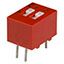 2-Pos SPST Slide DIP Switch, 0.15A, 30VDC, TH