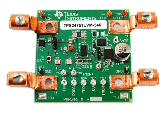 TEXAS INSTRUMENTS TPS24750EVM-546 EVAL BOARD, TPS24750 HOT SWAP CONTROLLER