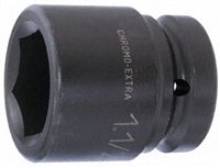 Bahco, 1-1/8in 1 in Drive Impact Socket Hexagon, 62 mm length