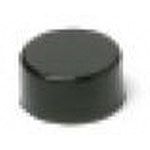 CAP PUSHBUTTON ROUND BLACK