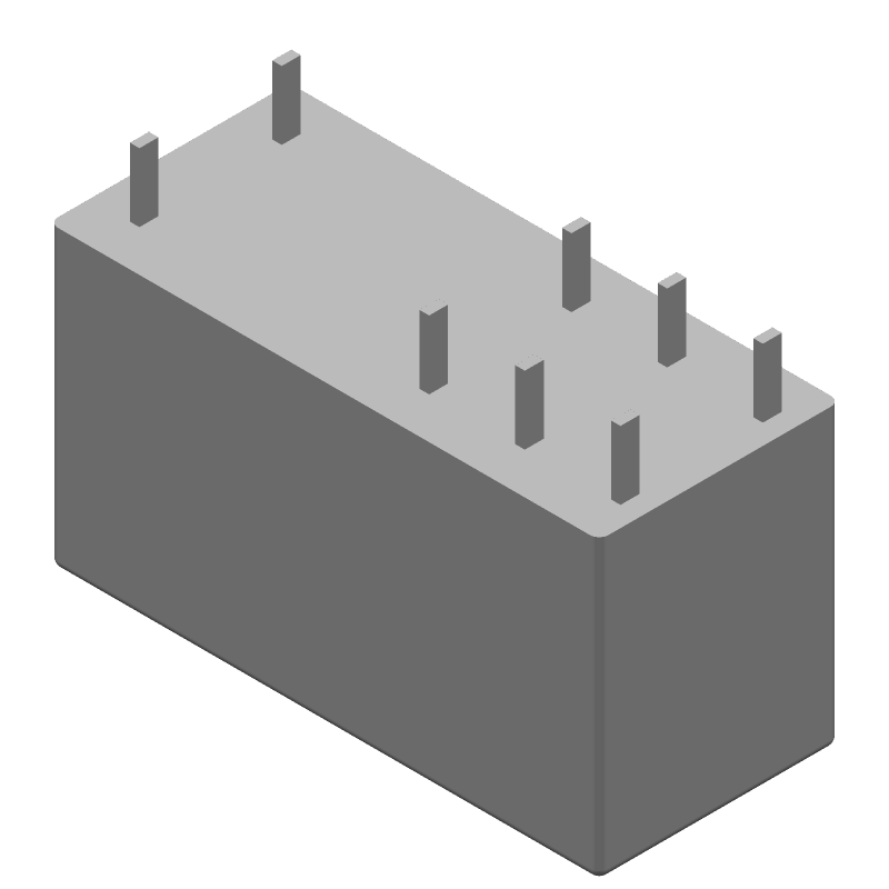 5V 8A DPDT General Purpose Relay, DIP, Through Hole