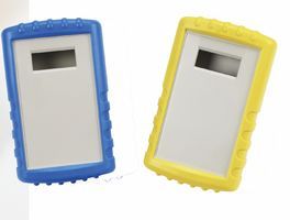 BOX ENCLOSURES         91-43-9V-R-BL             Non Metallic Enclosure, Recessed Top, LCD Window, Battery Compartment, Handheld, 31.75 mm, 91.4 mm