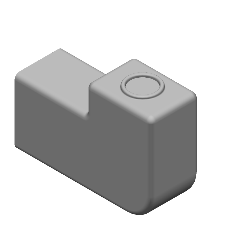 Connector Accessories Clamp Kit Right Angle Thermoplastic Gray Box