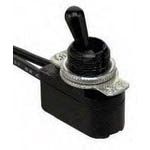 Switch Toggle ON OFF SPST Bat Lever Wire Lead 6A 250VAC Panel Mount with Threads Bulk