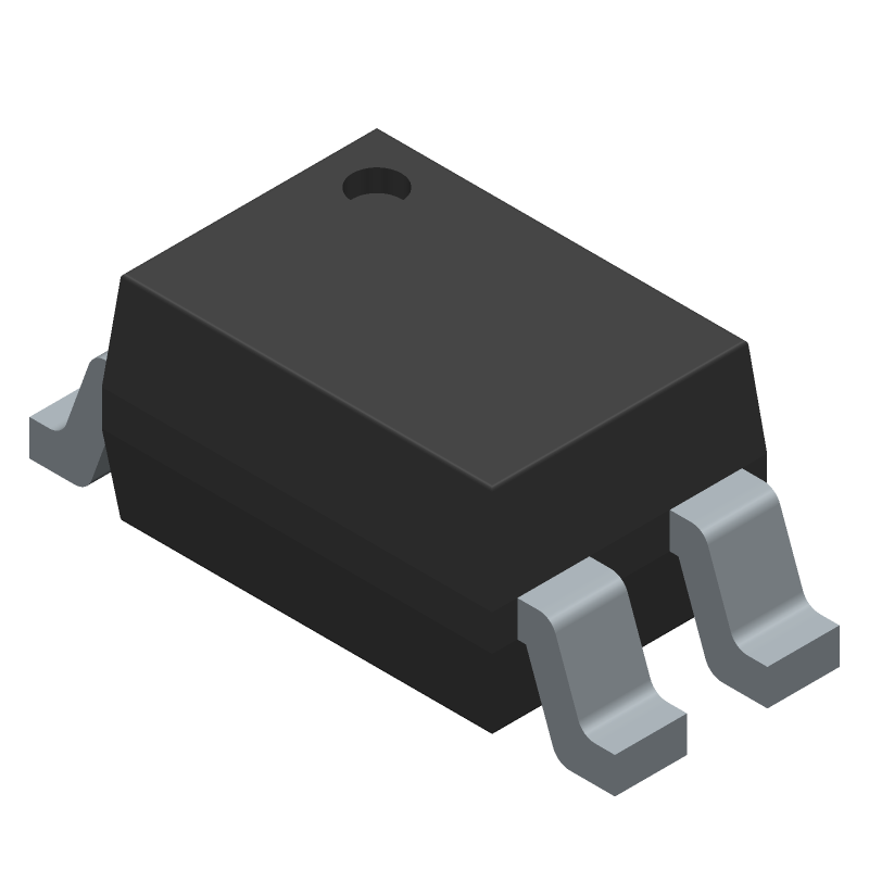 Transistor Output Optocoupler, 1-Element, 5000V Isolation, ROHS COMPLIANT, PLASTIC, SURFACE MOUNT, DIP-4
