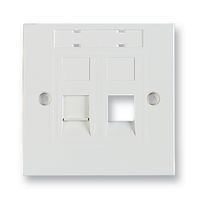 MOD-TAP         WNC-00008-02             Faceplate, Wall Plate, UK Single Gang Back Boxes, 2, White