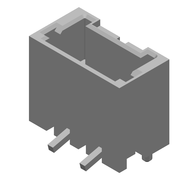 4 Pos 1.5mm Pitch Shrouded Header, Male Pin, 2A, 50V, SMD
