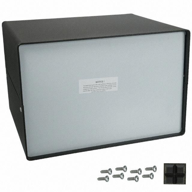 CABINET ALUM BLACK 10"L X 12"W