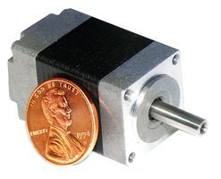 STEPPER MOTOR, BIPOLAR, 1PHASE 24V 600mA; Coil Type:Bipolar; Torque Max:3in-oz; Current Rating:600mA; No. of Phases:Single; Resistance:6.5ohm; Inductance:1.7mH; Inertia:0.01oz-in ; Product Range:-; Motor Type:Stepper ;RoHS Compliant: Yes