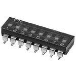 DIP Switch, Slide, SPST, 25mA, 24VDC, SMD, Gold Contacts